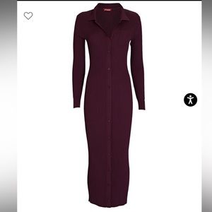 NWOT Staud Nala dress in Plum